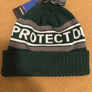 Patagonia “Protect Our Winters” beanie hat.